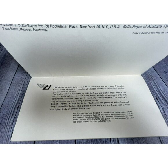 1960 ROLLS ROYCE & BENTLEY DLX DOUBLE COLOR BROCHURE 36-pgs CUSTOM COACHWORK - Picture 12 of 16